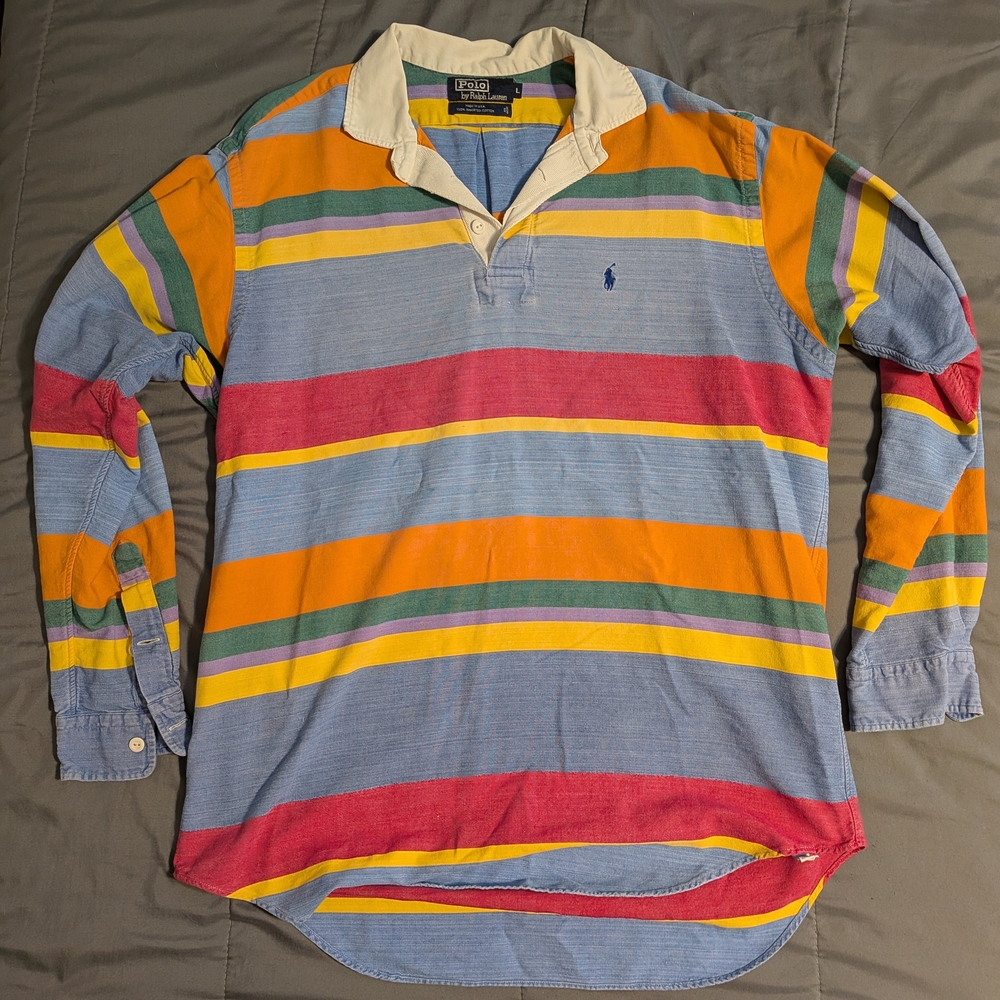 Vintage Polo Ralph Lauren Made In Usa Rugby
